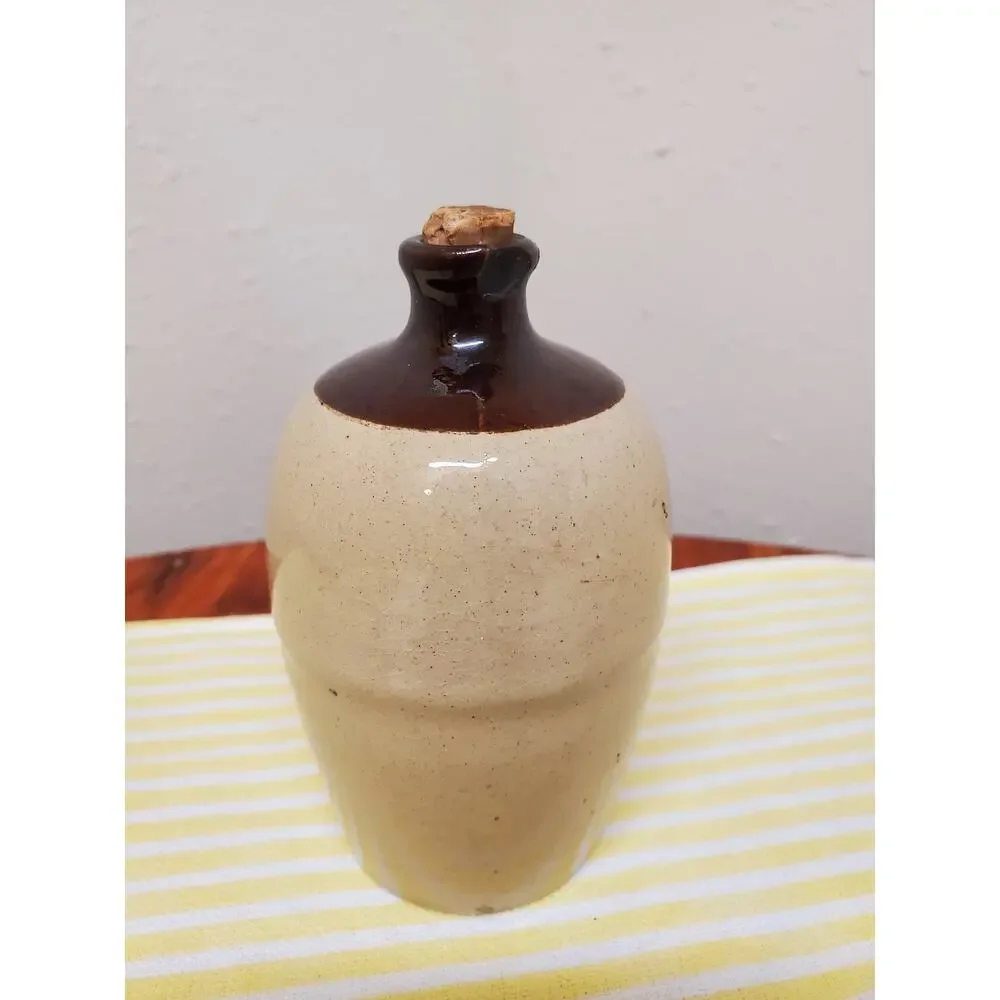 Vintage Miniature USA Pottery Stoneware Jug